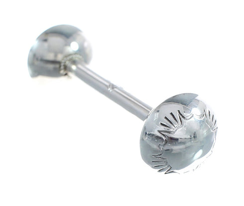 American Indian Navajo Genuine Sterling Silver Baby Rattle JX125145